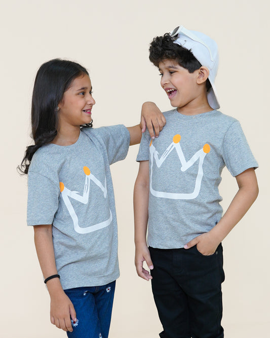 Crown T-shirt – Heather Grey