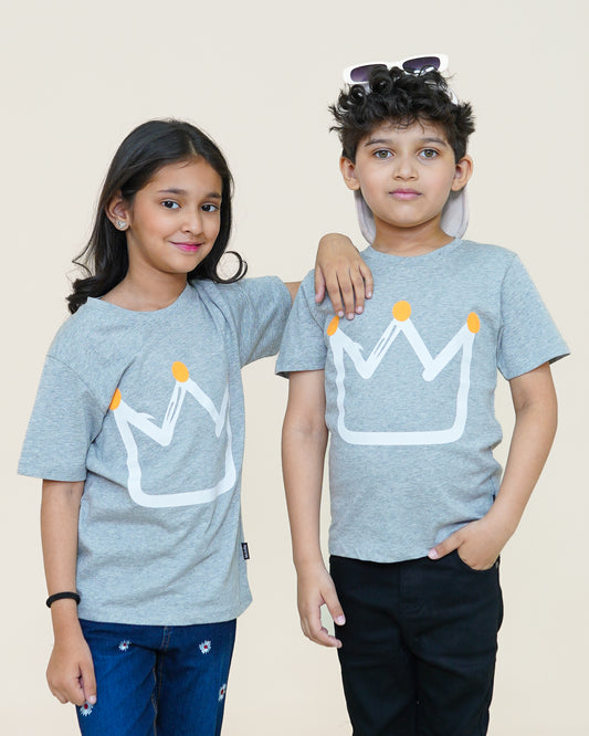 Crown T-shirt – Heather Grey