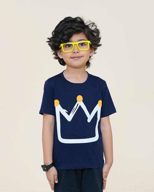 Crown T-shirt – DK Blue