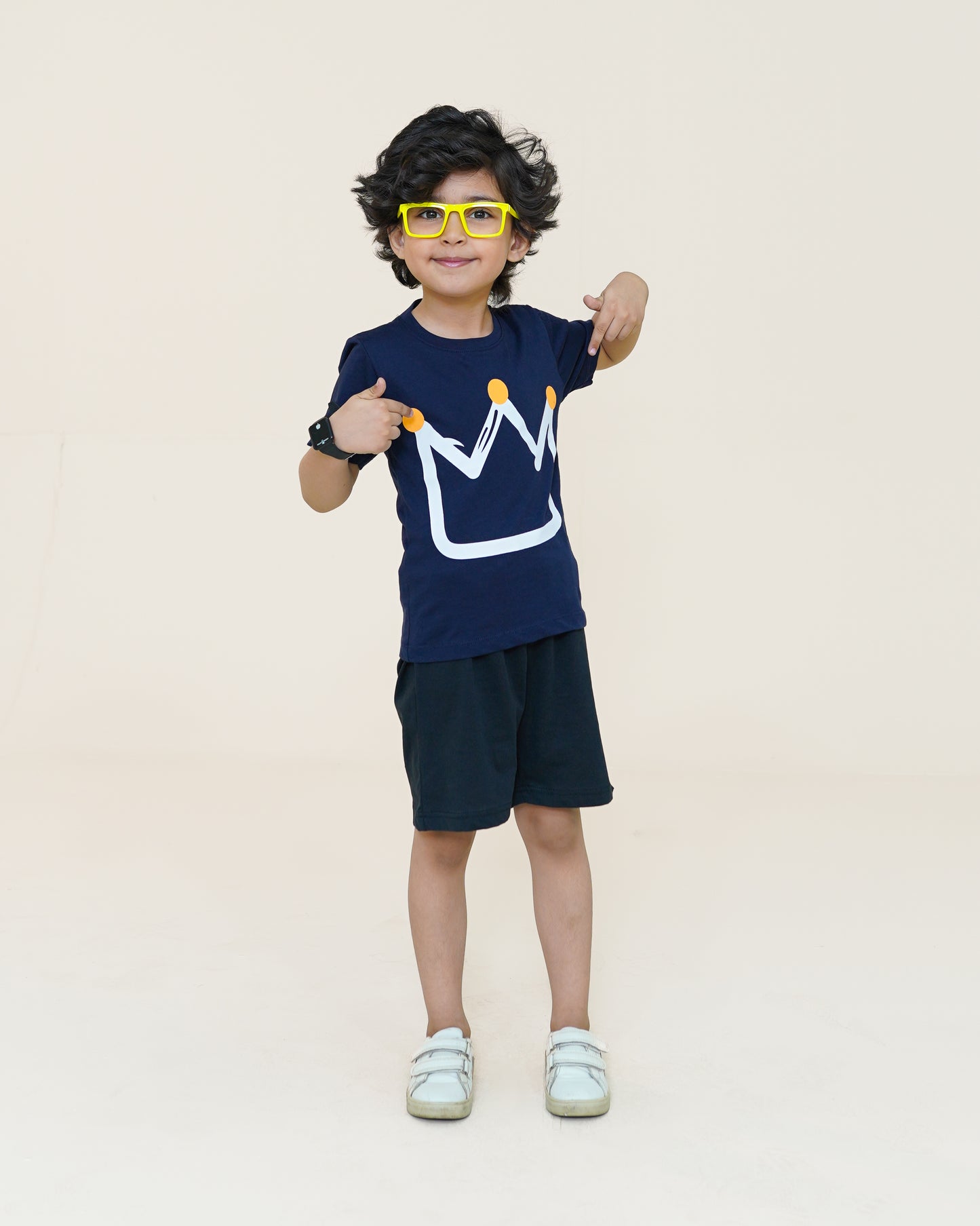 Crown T-shirt – DK Blue