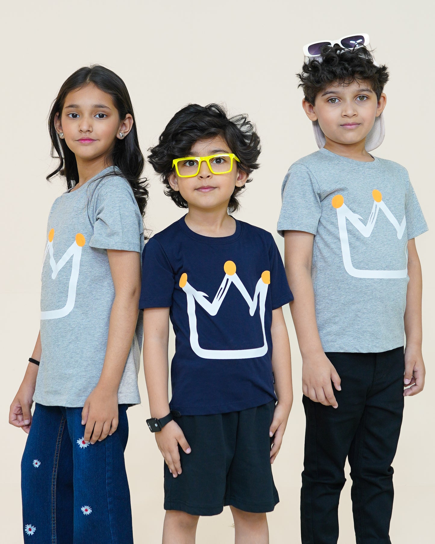 Crown T-shirt – Heather Grey