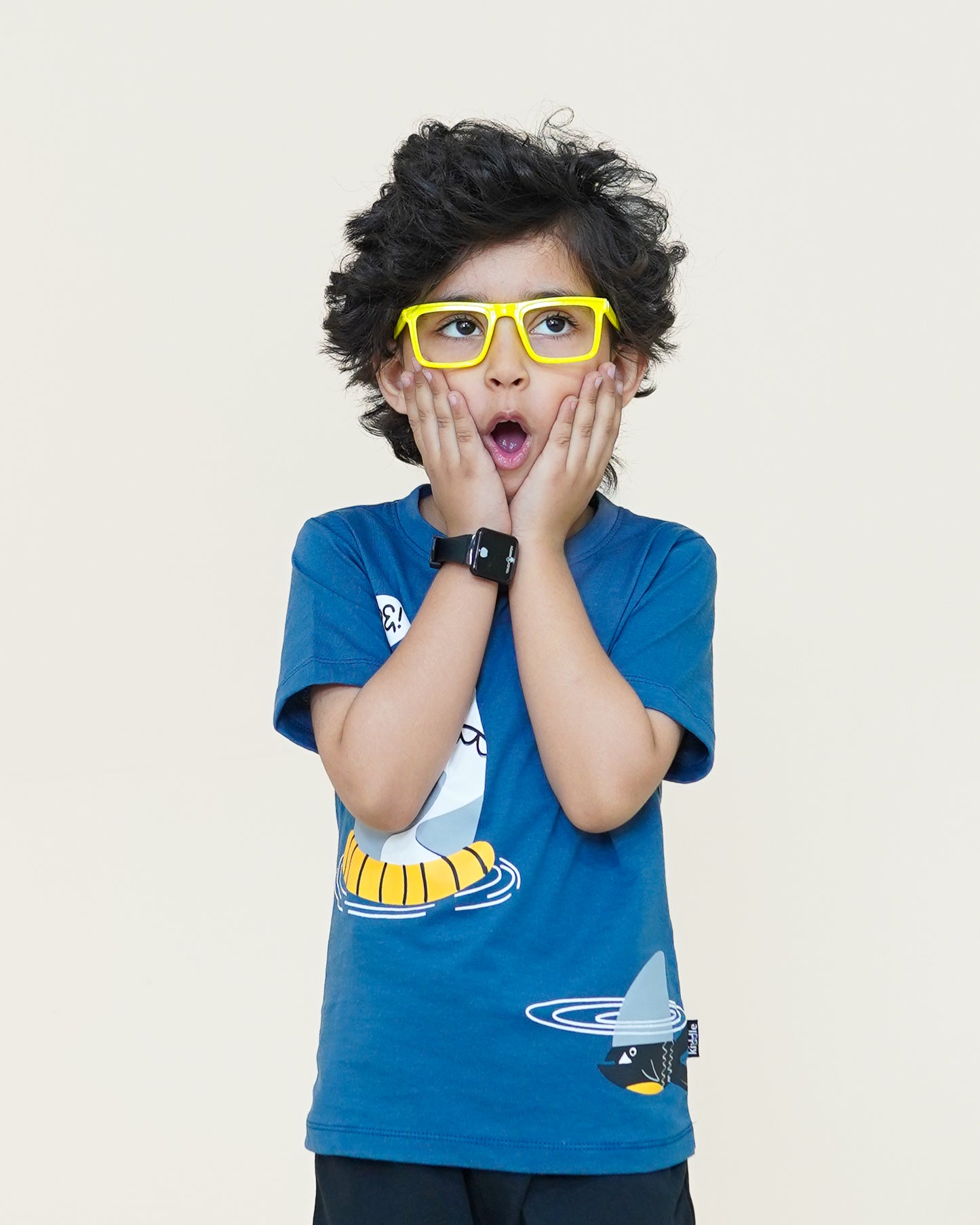 Confused Shark T-shirt – Blue