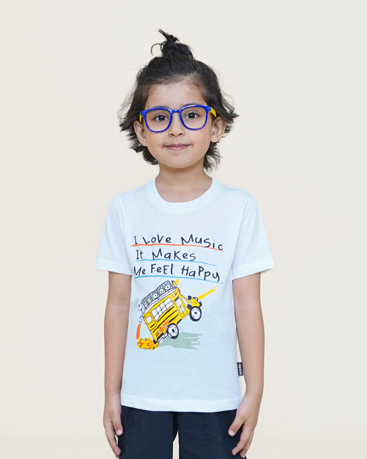 Music Sketch T-shirt – White