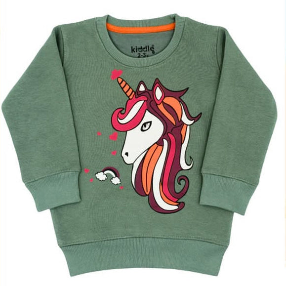 Unicorn Green Sweatshirt