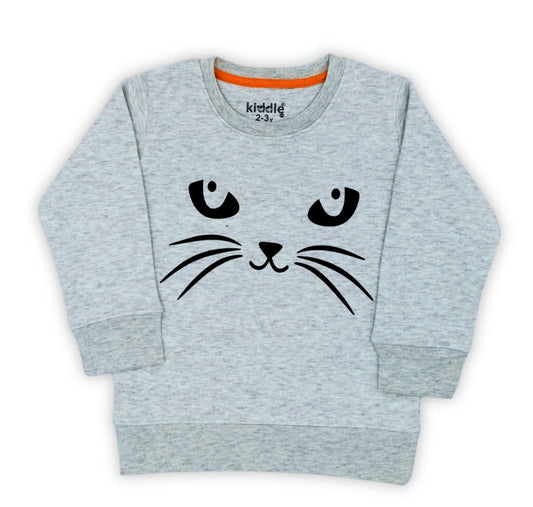 Cat Face Heather Grey Tracksuit - Winters