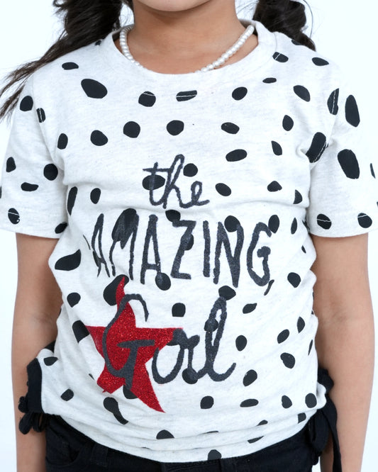 Grey 'The Amazing Girl' T-shirt