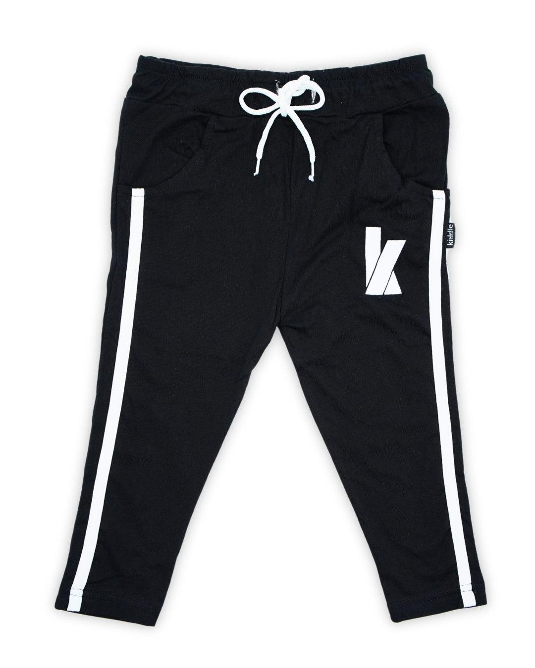 Side Stripe Trouser – Black