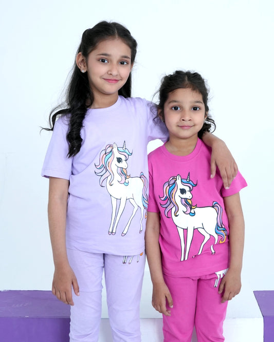 Unicorn Co-ord Set – Pink