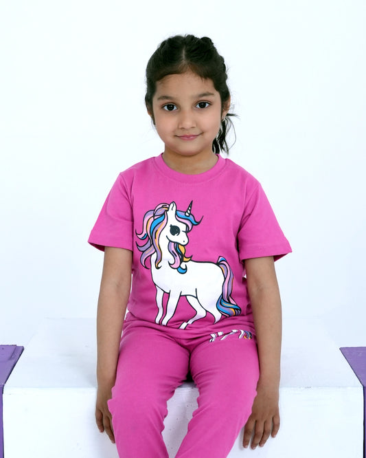 Unicorn Co-ord Set – Pink