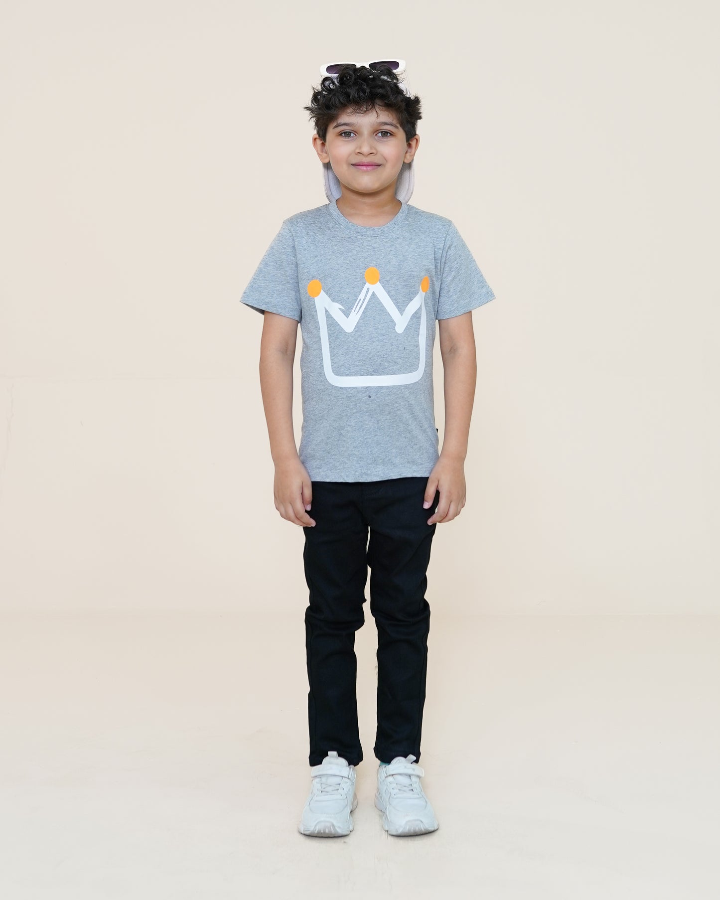 Crown T-shirt – Heather Grey