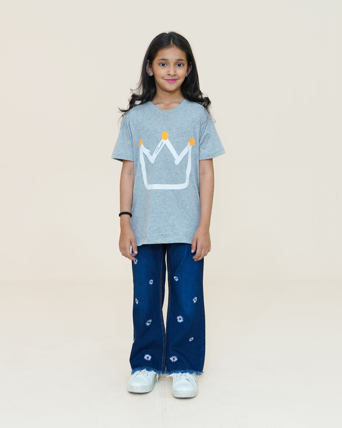 Crown T-shirt – Heather Grey