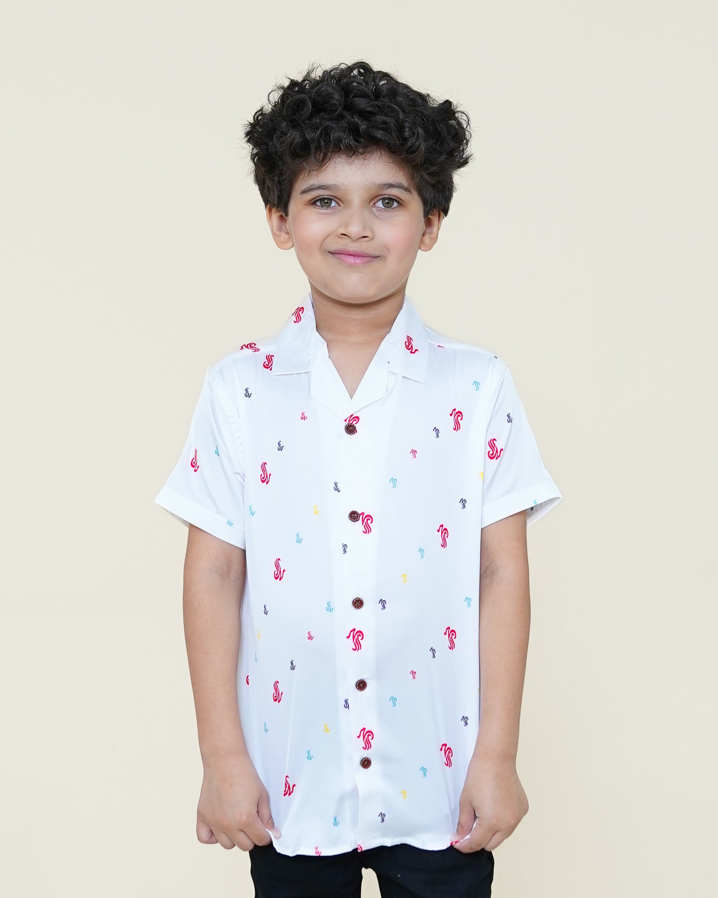 Tropical Cuban Shirt – White