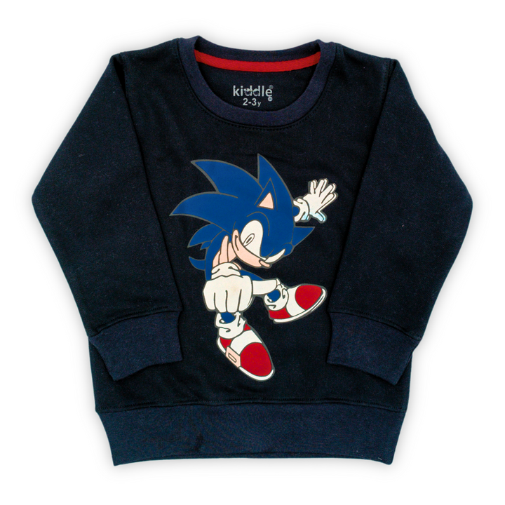 Sonic The Hedgehog Navy Fleece Tracksuit - Kids Tracksuits - Winters - Kiddle