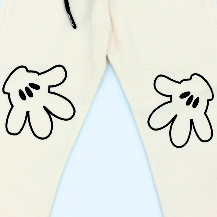 Minnie Off-white Fleece Tracksuit - Tracksuit Pakistan - Winters