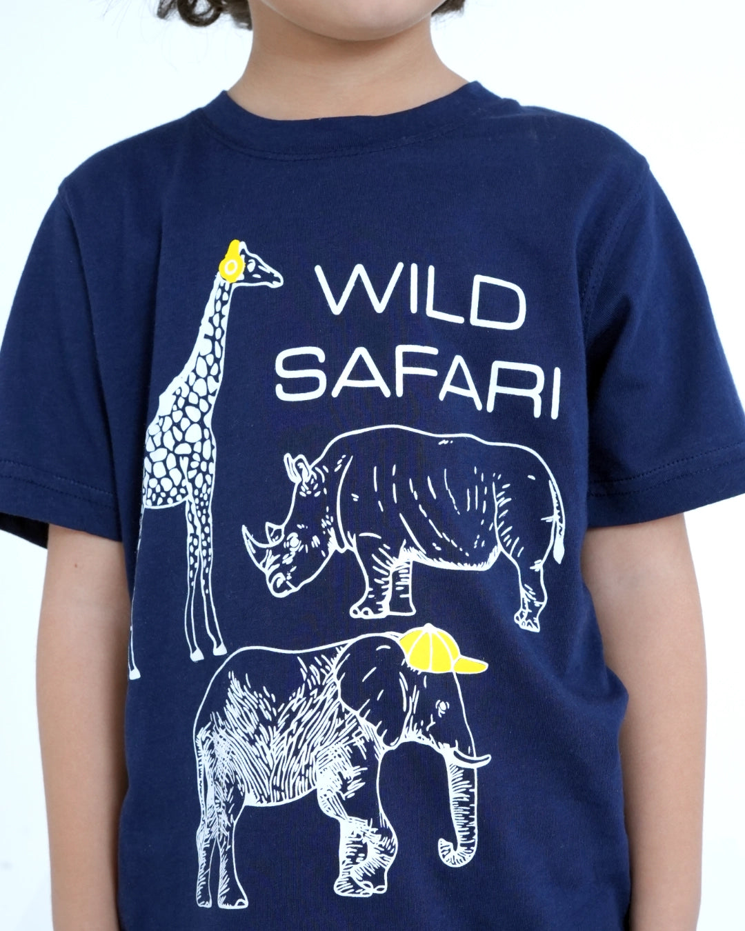 Dark Blue 'Wild Safari' T-shirt