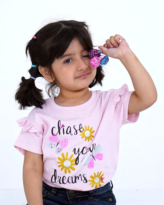 Baby Pink 'Chase Your Dream' T-shirt