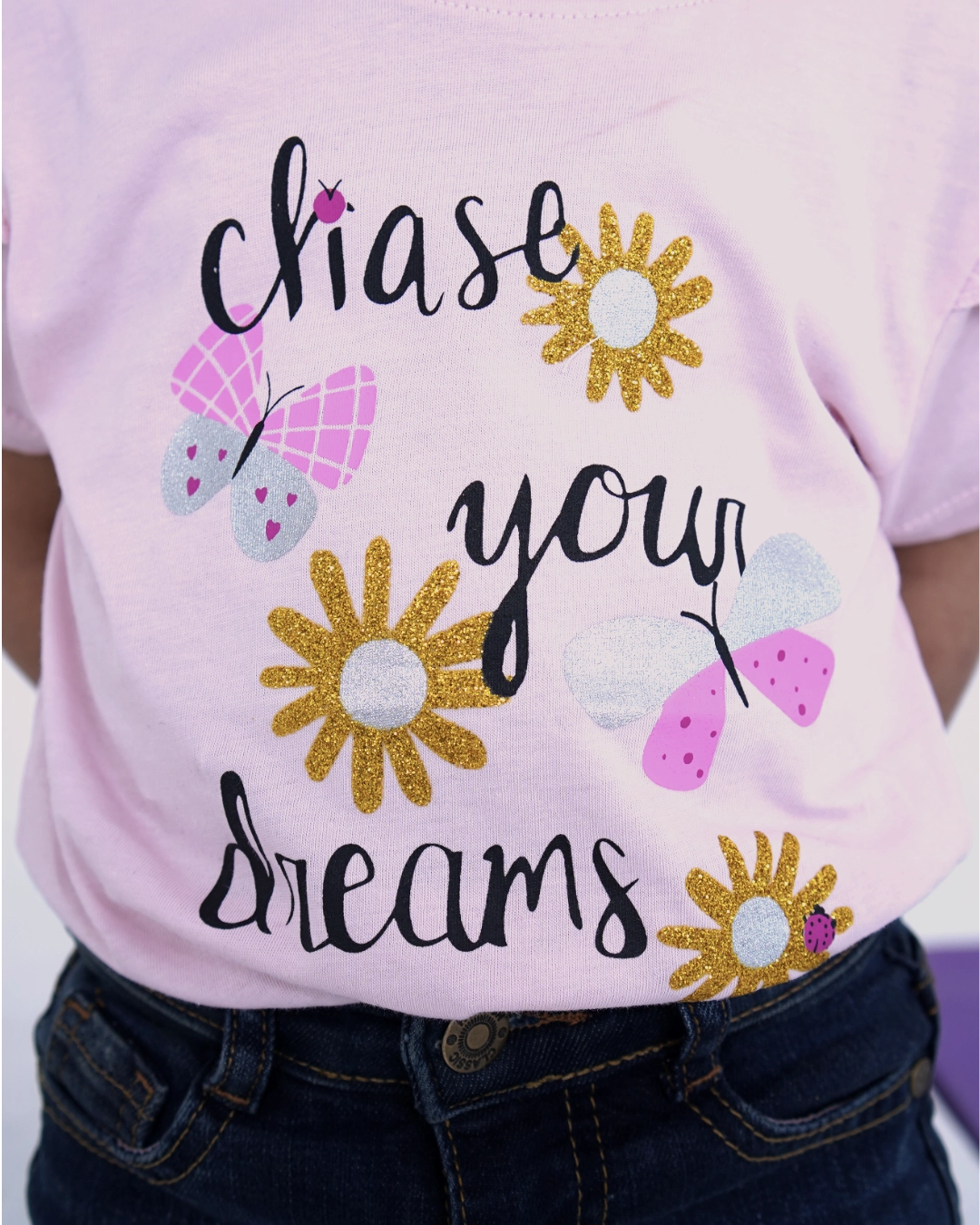 Baby Pink 'Chase Your Dream' T-shirt