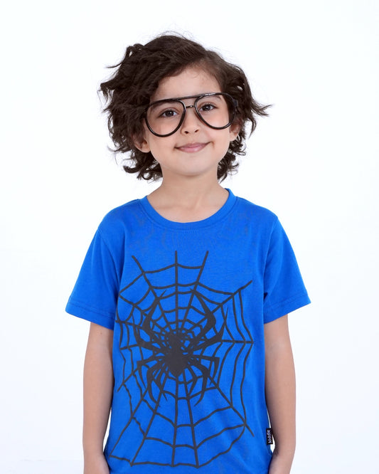 Blue Spider Web T-Shirt