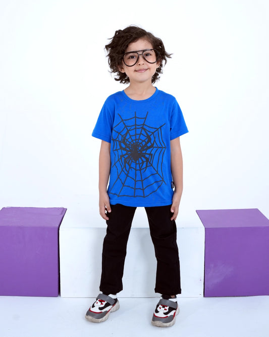 Blue Spider Web T-Shirt