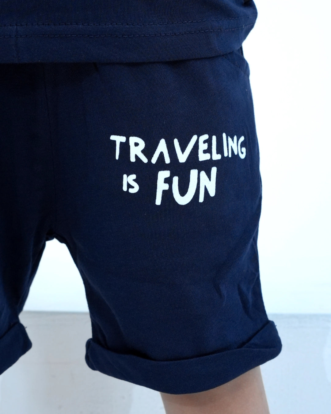 Blue 'Travelling is Fun' Co-ord Set