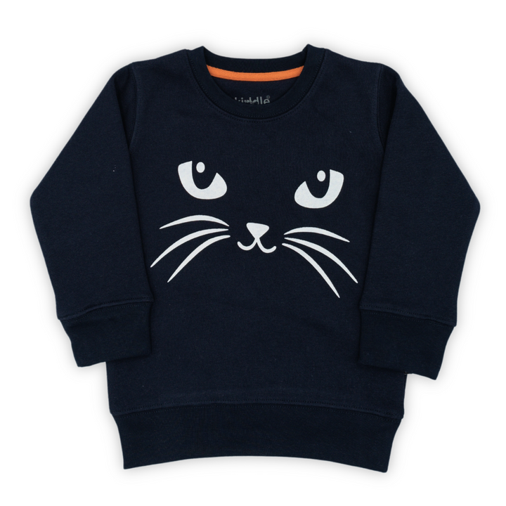 Cat Face Navy Fleece Tracksuit - Tracksuit Price in Pakistan - Winters