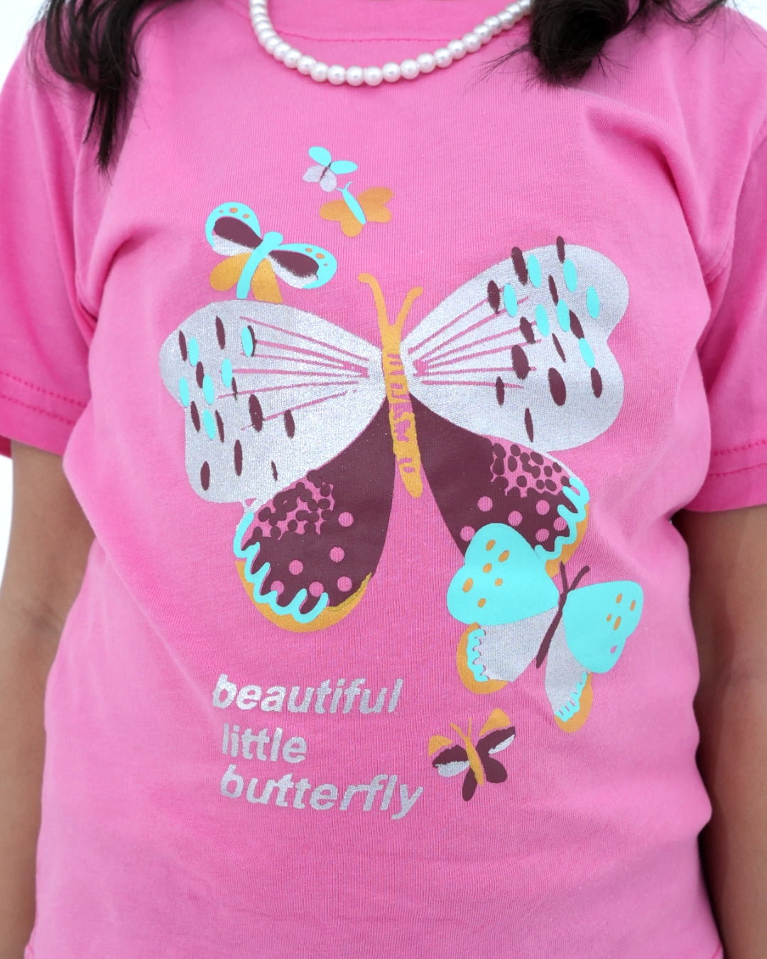 Fuchsia Pink Butterfly T-shirt