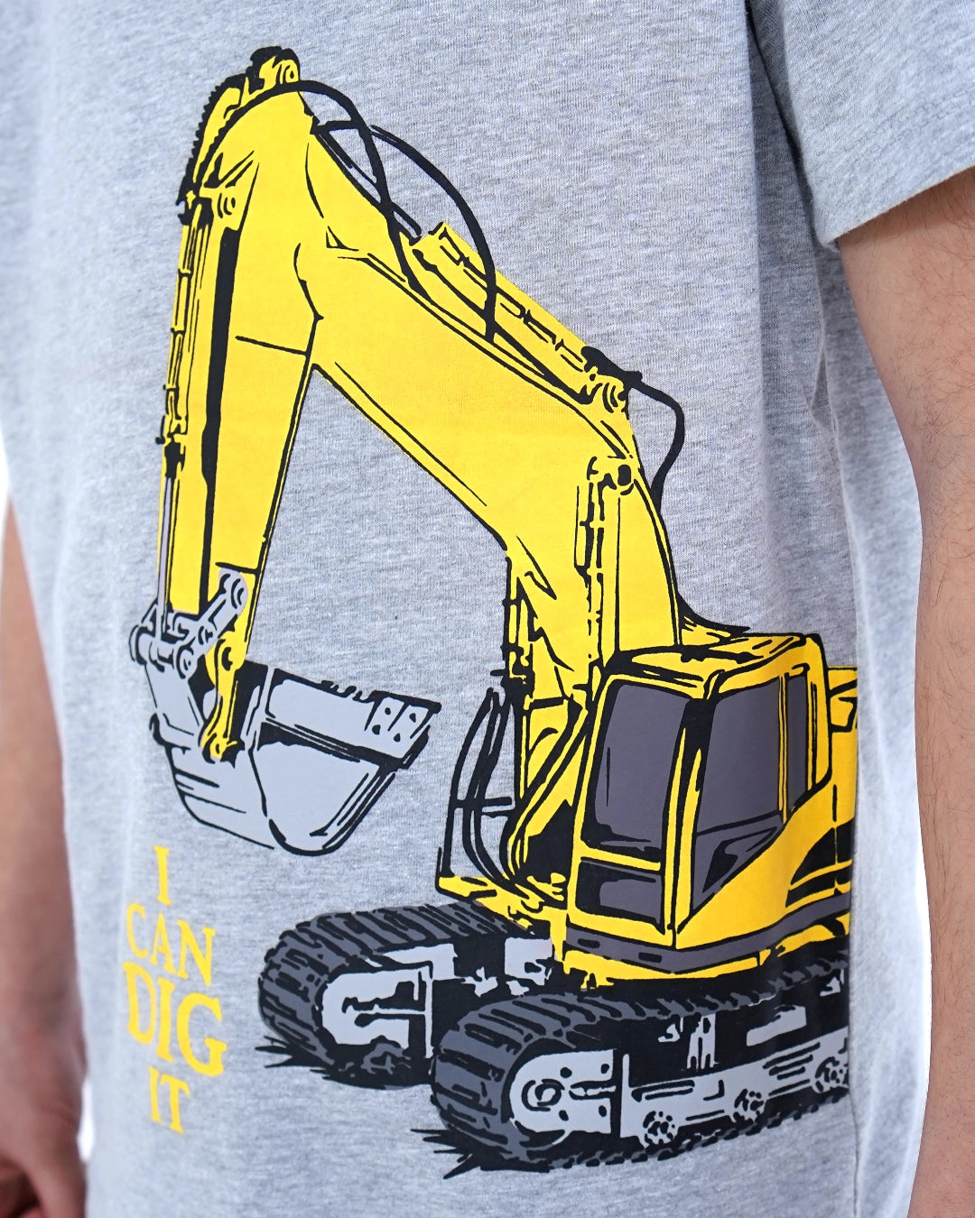 Grey 'I Can Dig It' T-shirt