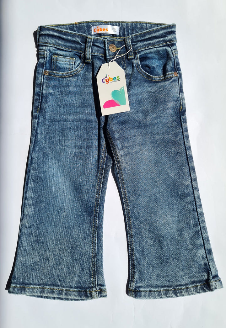 Girls Bell Bottom Blue - Jeans for Girls - Jeans
