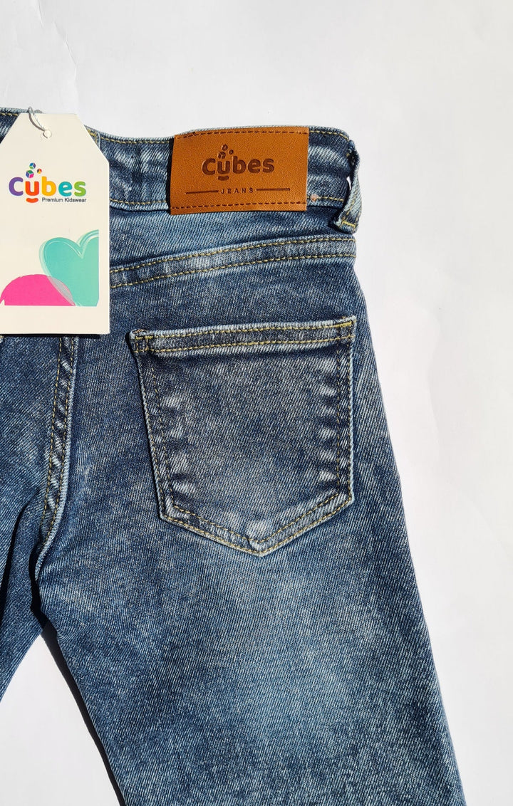 Girls Bell Bottom Blue - Jeans for Girls - Jeans