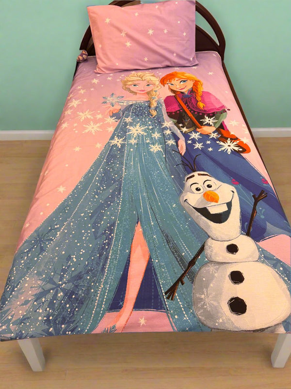 Frozen Single Bed Bedsheet with Quilt