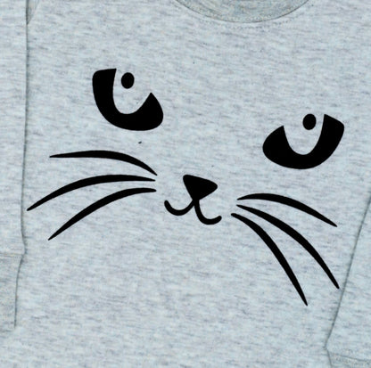 Cat Face Heather Grey Tracksuit - Winters