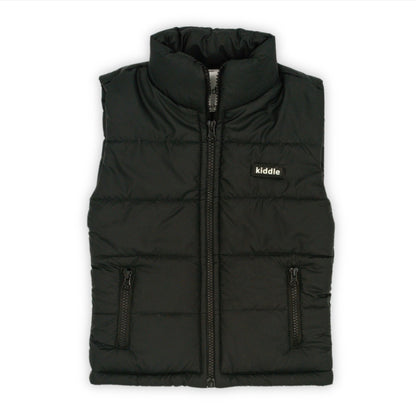 Black Sleeveless Puffer Jacket