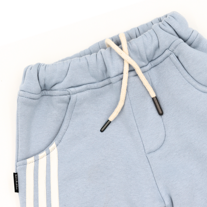 Fleece Ice Blue Trouser with Stripes For Winters - Trousers Online
