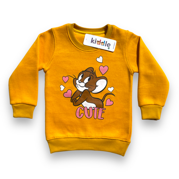 Jerry Yellow Fleece Sweatshirt - Sweatshirts Online Pakistan - Winters