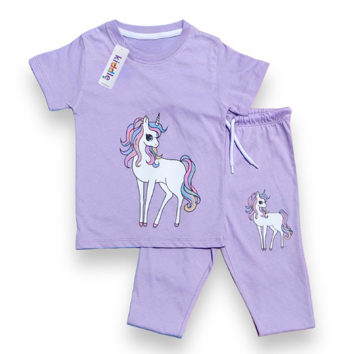 Unicorn Purple Twinset - Twinset Kidswear - Summers - Kiddle