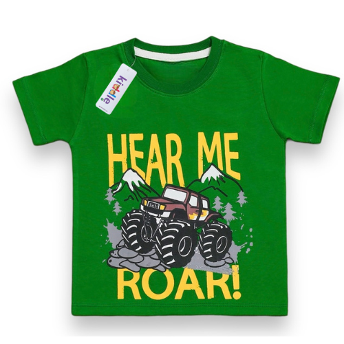 Hear Me Roar Green T-Shirt- Best T Shirts in Karachi