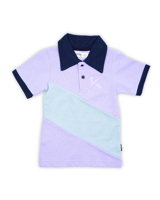 LT Purple & Mint Front Panel Polo