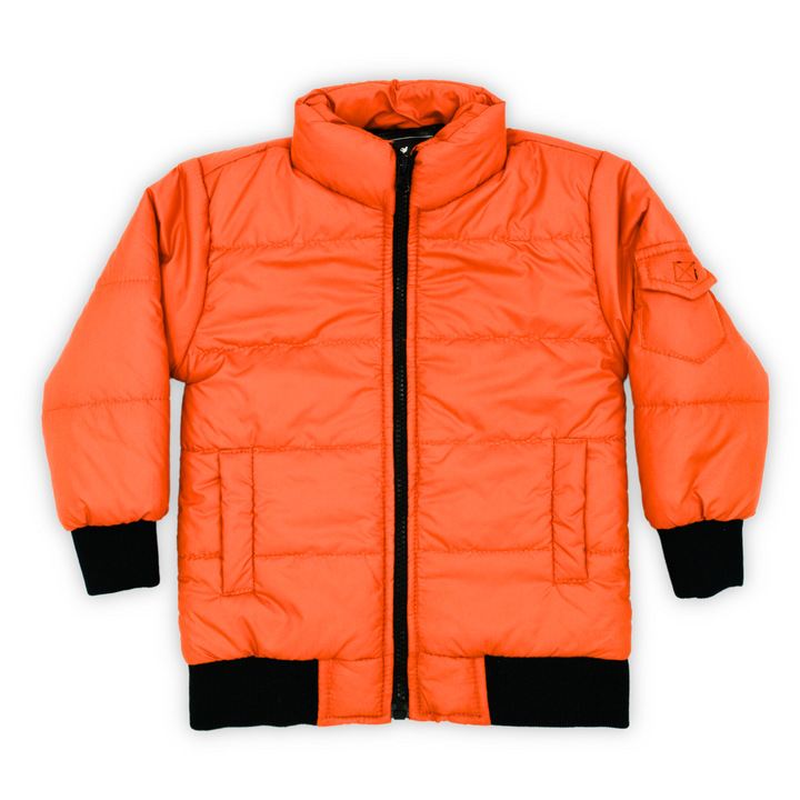 Orange Puffer Jacket - Kids Jackets Boys