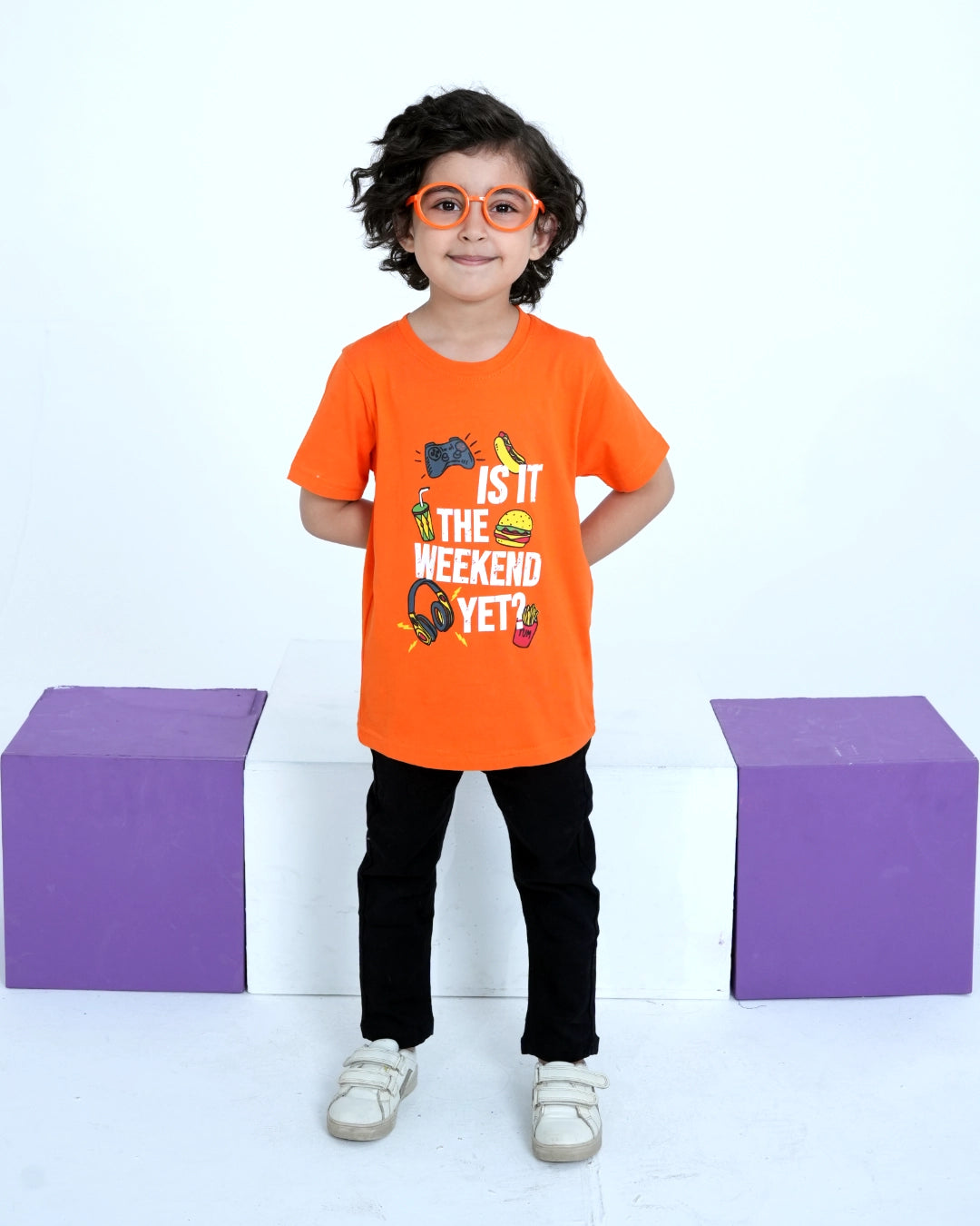 Orange Weekend Vibes T-shirt