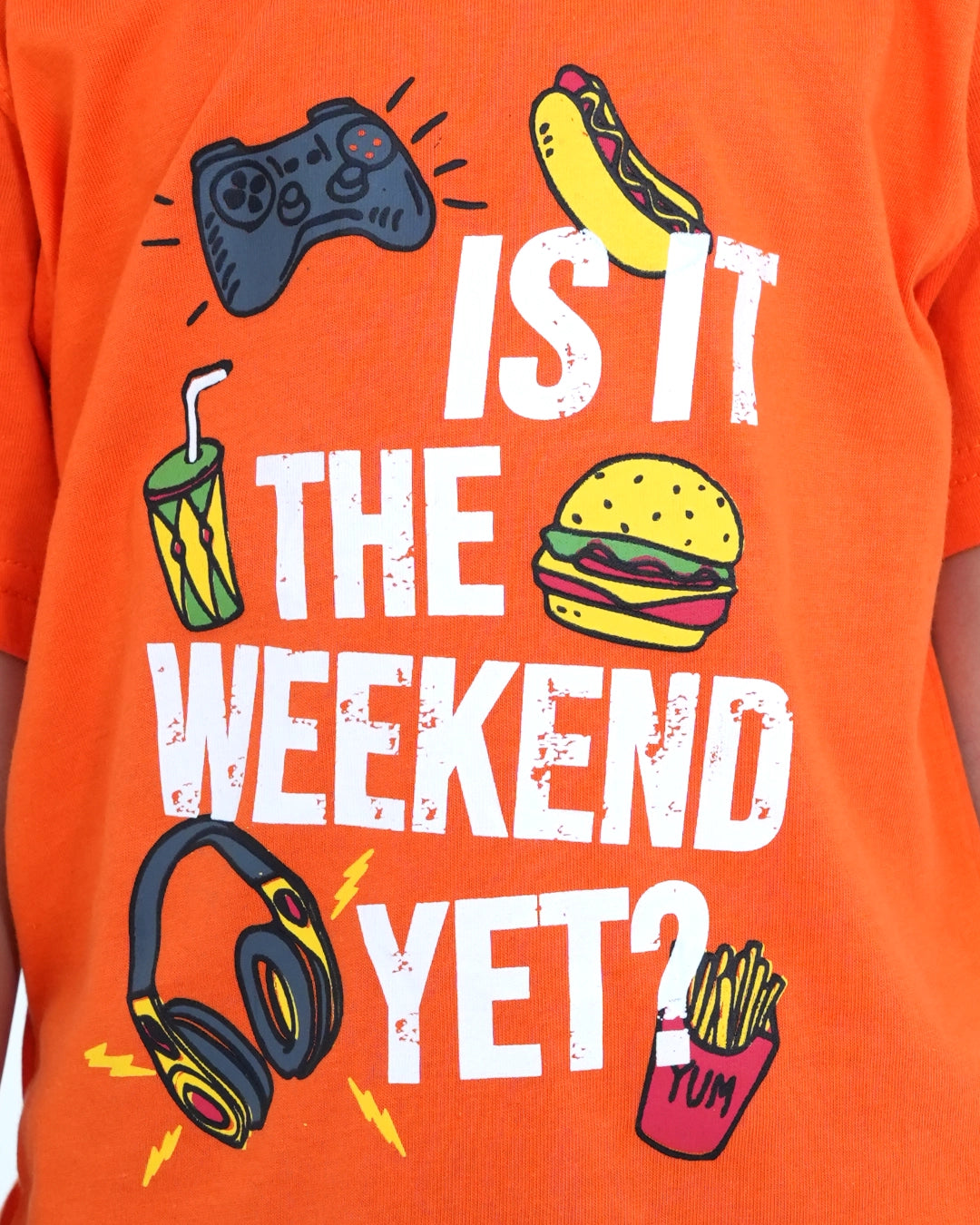 Orange Weekend Vibes T-shirt