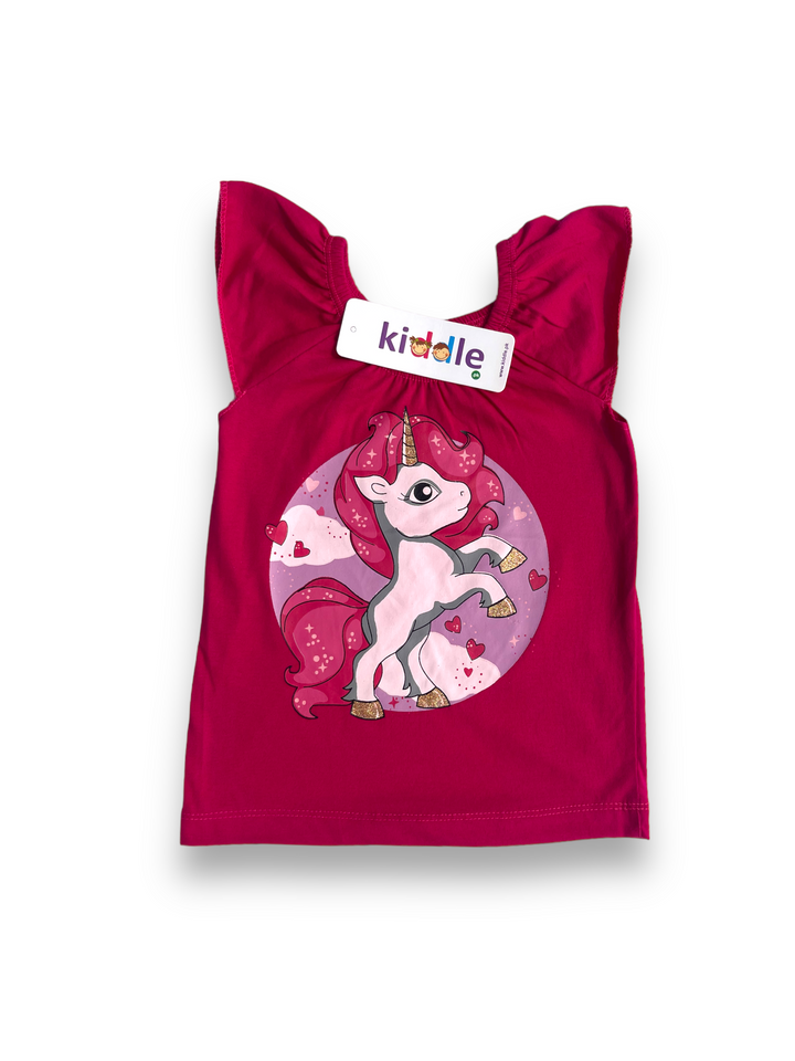 T-Shirt Unicorn Pink - Good Quality T Shirts Brands - Kiddle