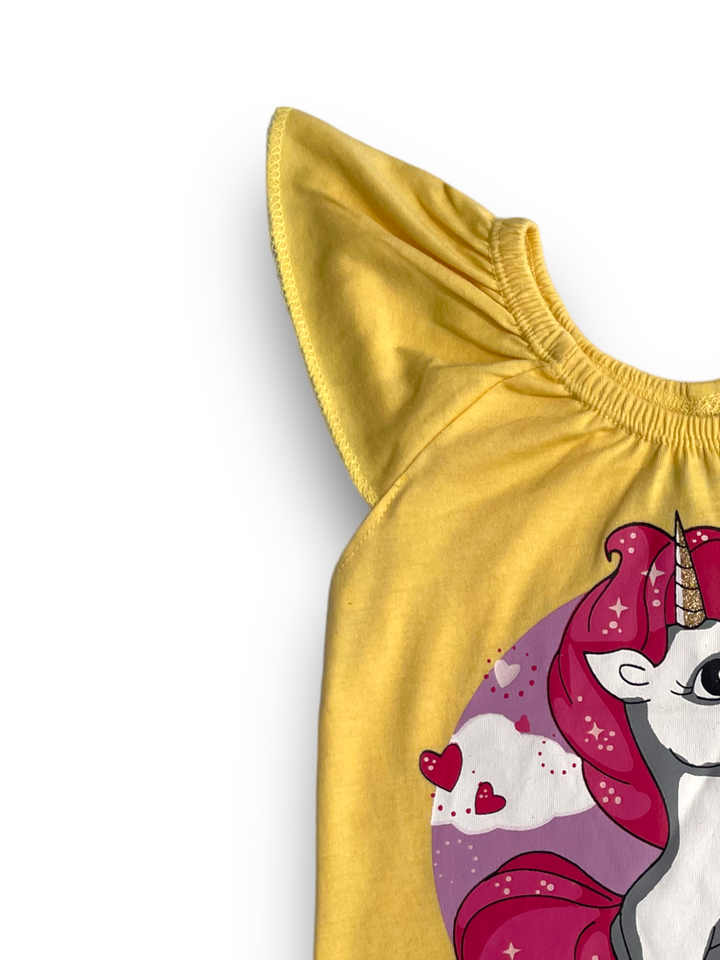 T-Shirt Unicorn Yellow - Best T Shirts in Karachi - Kiddle