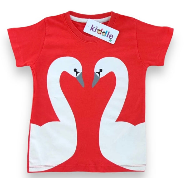 White Dove on Pure Orange T-Shirt - Infant T Shirts - Kiddle