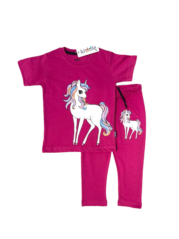 Unicorn Pink Twinset - Twinset Kidswear - Summers - Kiddle