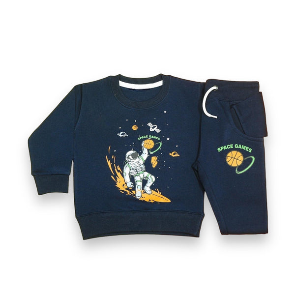 Space Navy Tracksuit - Boys Tracksuits - Kiddle