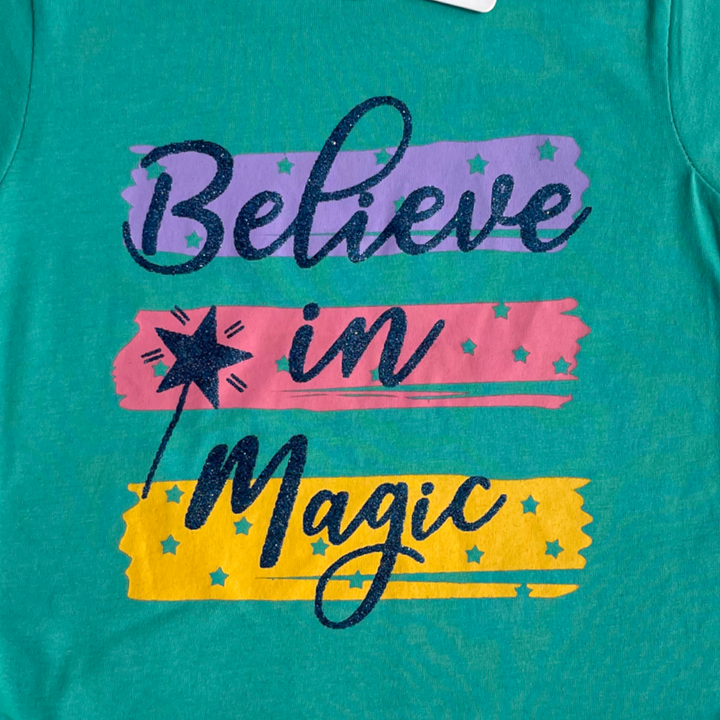 T-shirt Believe in Magic Green - Best T Shirts in Karachi - Kiddle