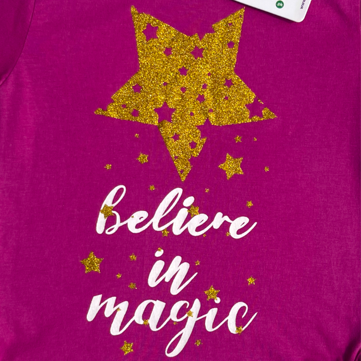 T-shirt Believe in Magic Pink - Summer T Shirts - Kiddle