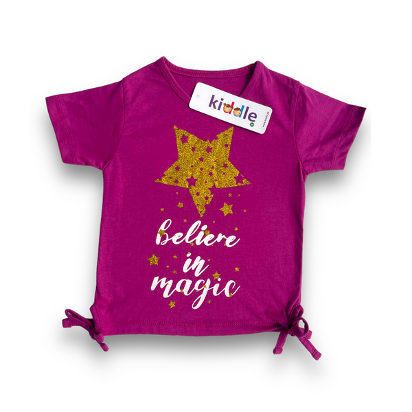 T-shirt Believe in Magic Pink - Summer T Shirts - Kiddle