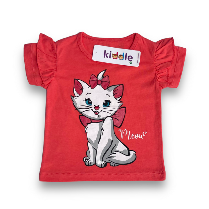 T-shirt Cat Orange - Good Quality T Shirts Brands - Kiddle